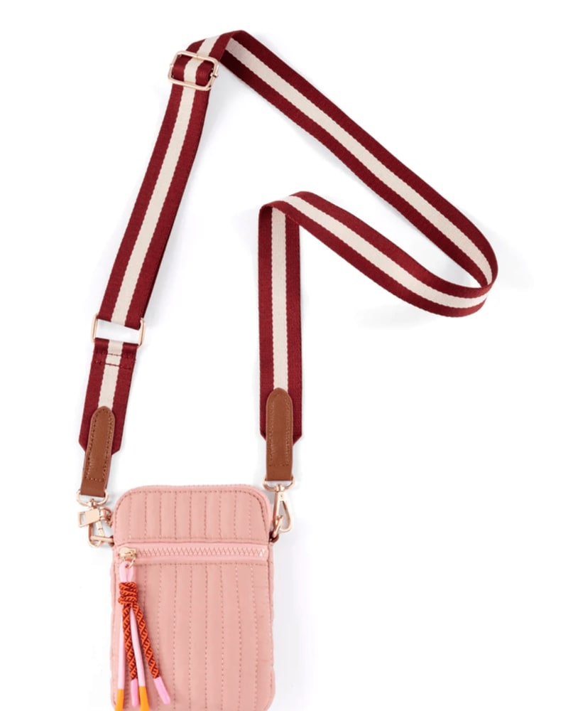 Front of a size One Size Ezra Phone Holder in Blush by Shiraleah. | dia_product_style_image_id:270441
